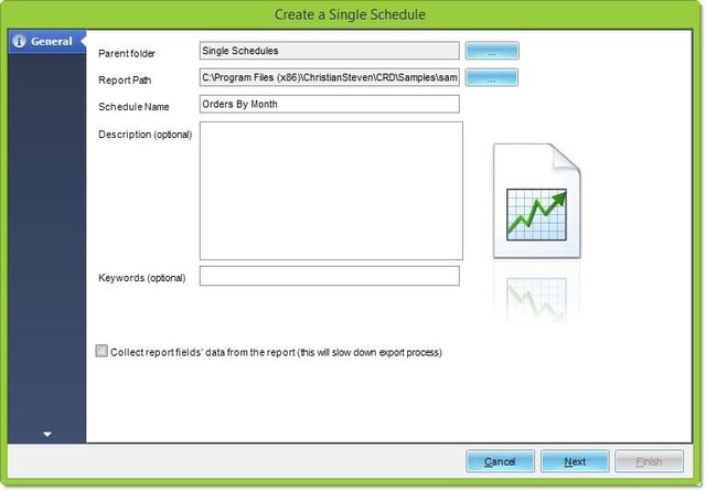 Single Schedule in CRD | Crystal Reports