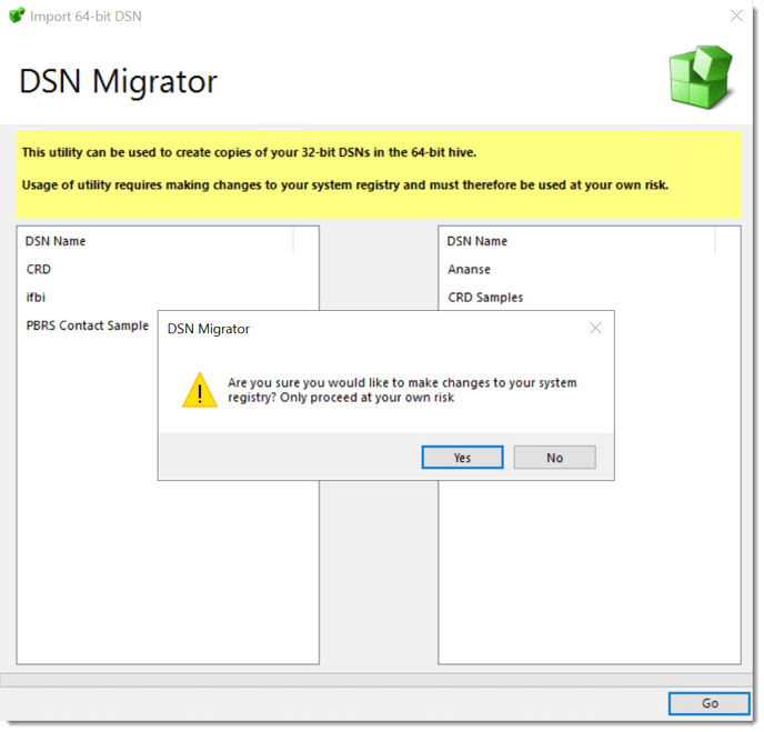 crd install dsn are you sure