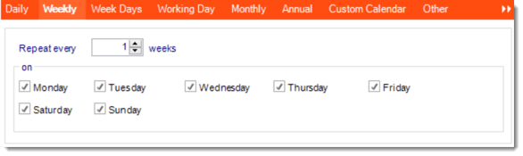 crd single schedule weekly