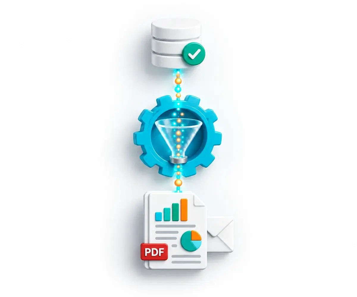A ready business record triggers CRD report production and delivery.