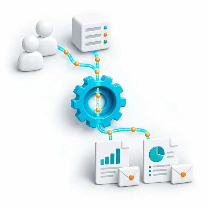 Customer application directs personalized Crystal Reports to the appropriate recipients