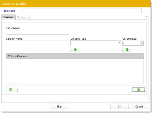 pbrs custom tasks database create table 2