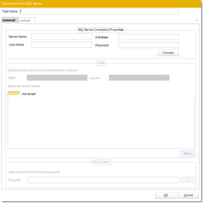 pbrs custom tasks database get blob from sql