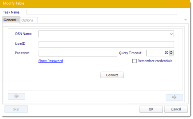 pbrs custom tasks database modify table