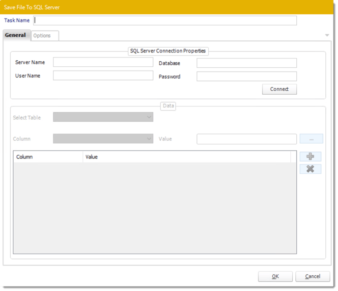 pbrs custom tasks database save file to sql