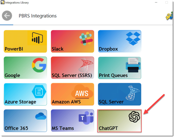 pbrs integrations chat gpt