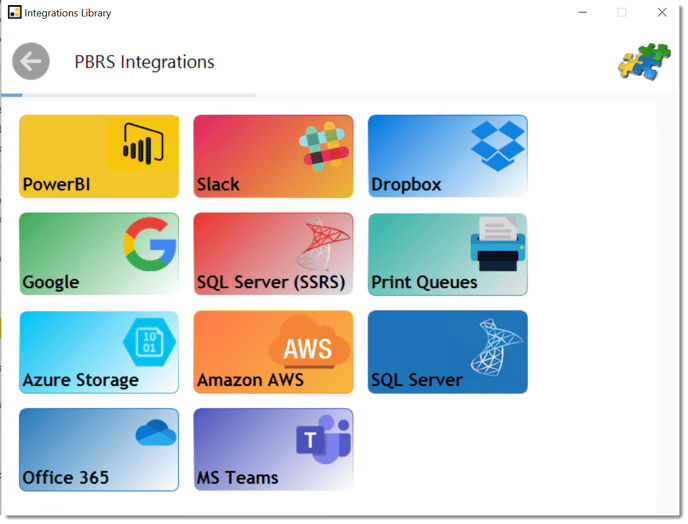 pbrs integrations