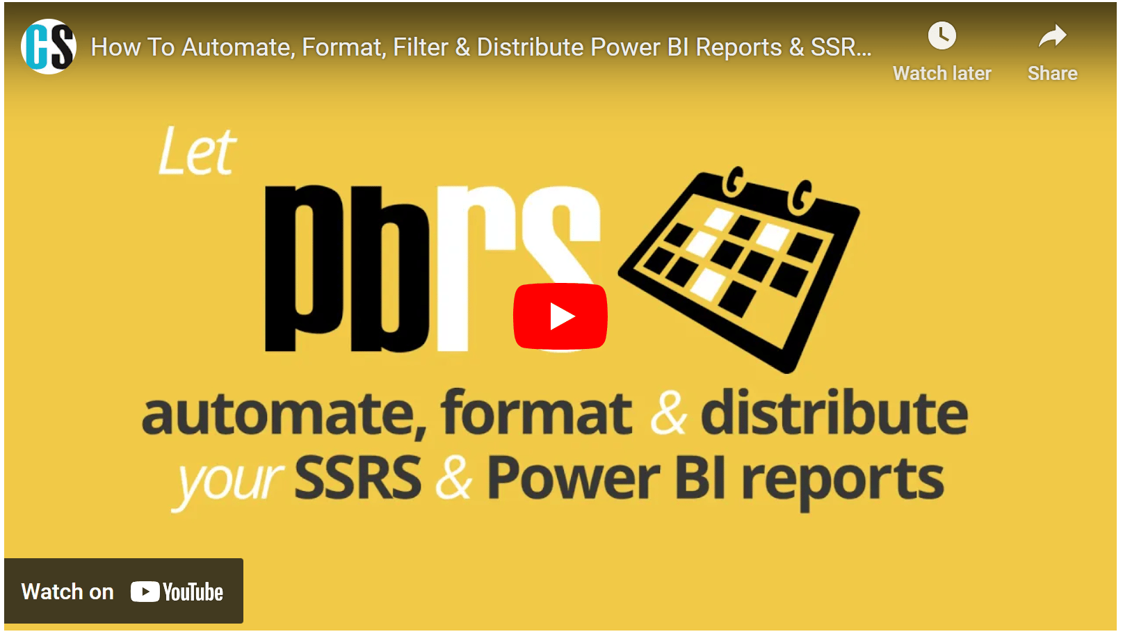 PBRS for Power BI