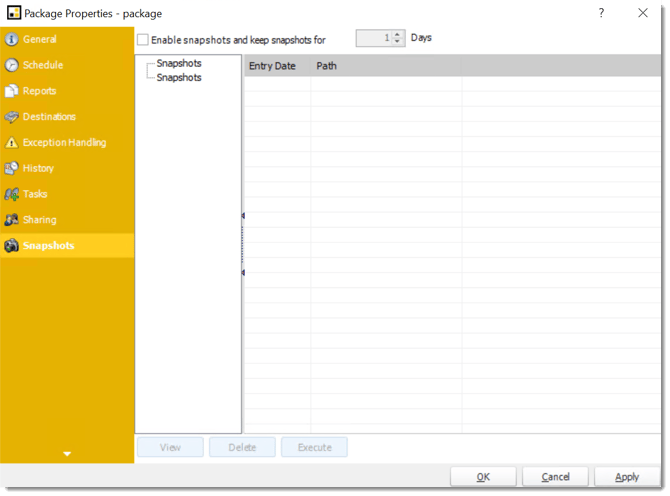 pbrs package powerbi shapshots