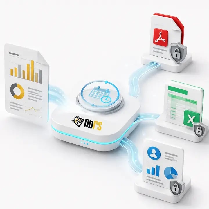 PBRS automates the scheduling, personalization and secure delivery of Power BI reports in PDF and Excel formats.