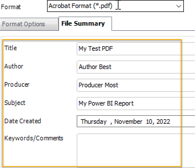 Document Summary