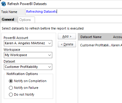 Schedule Power BI Dataset Refresh