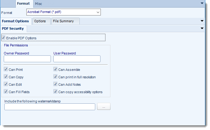 SSRS. PDF Output Format in SQL-RD.