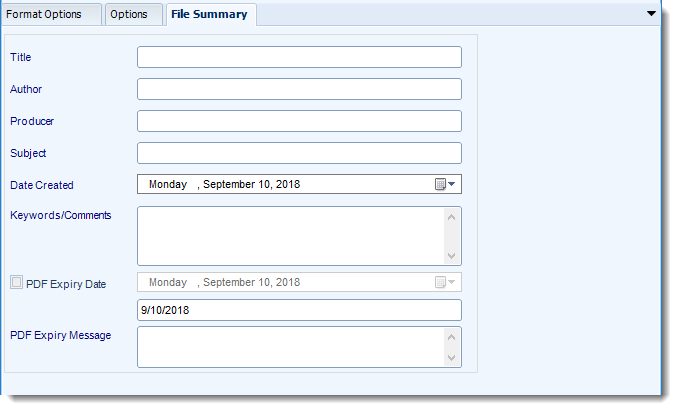 MS Access: CSV output format options in MARS.