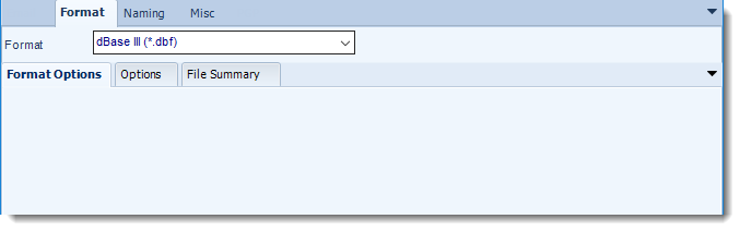 MS Access: dBase output formats in MARS.