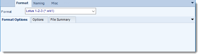 MS Access: Lotus 1-2-3 output format options in MARS