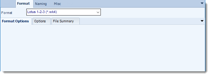 MS Access: Lotus 1-2-3 output format options in MARS