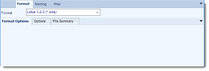 MS Access: Lotus 1-2-3 output format options in MARS