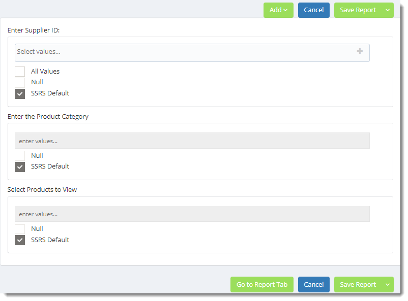 KPI's and Dashboards: Adding SSRS Reports in a Gizmos in IntelliFront BI.