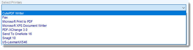 MS Access. Print Destination in MARS.