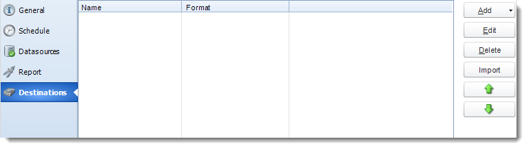 SSRS. Destination Wizard in any report schedule in SQL-RD