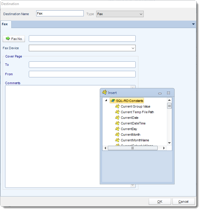 SSRS. Fax Destination in SQL-RD