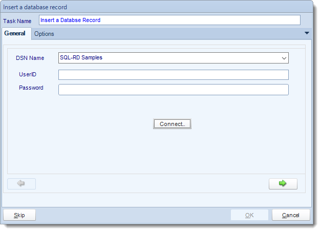 SSRS. Custom Tasks: Insert a record in SQL-RD