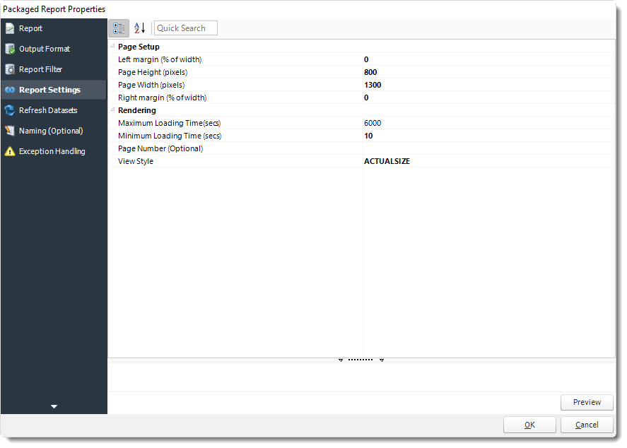 Power BI and SSRS. Package Report Properties of Package Schedule Report for Power BI in PBRS.