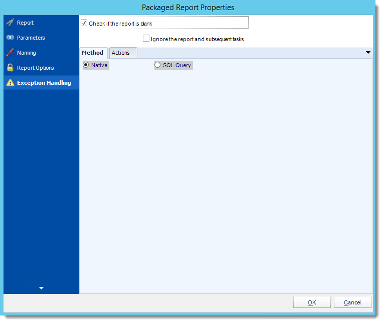 Crystal Reports: Package Report Properties in Dynamic Package Schedule Reports in CRD.