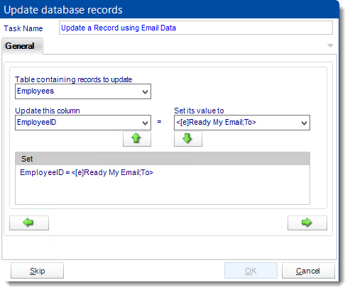 Crystal Reports: Update a record tasks in CRD.