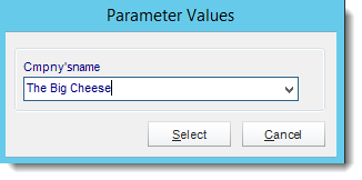 Crystal Reports: Parameters Values in CRD.