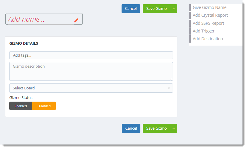 KPI's and Dashboards: Creating Gizmos in IntelliFront BI.