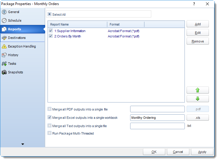 SSRS. Package Report Schedule Properties Wizard in SQL-RD