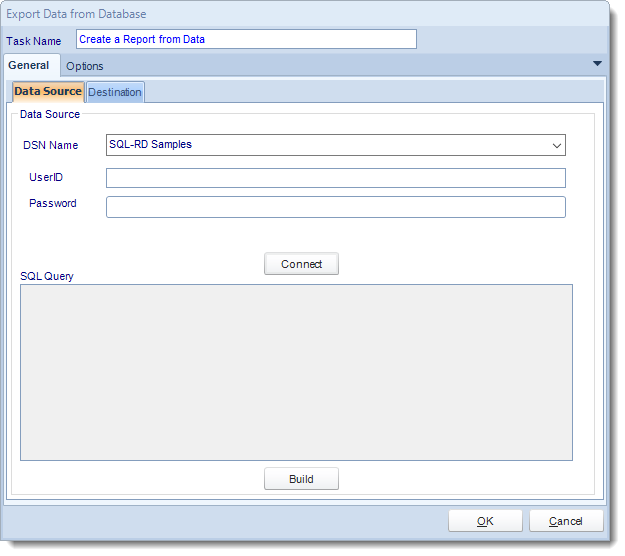 SSRS. Custom Tasks: Export data to a report in SQL-RD