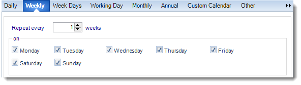 MS Access: Schedule Wizard in Package Schedule in MARS.
