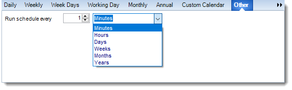 MS Access: Schedule Wizard in Package Schedule in MARS.