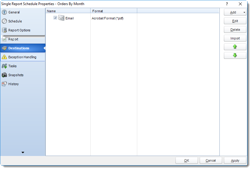 SSRS. Single Report Schedule Properties Wizard in SQL-RD