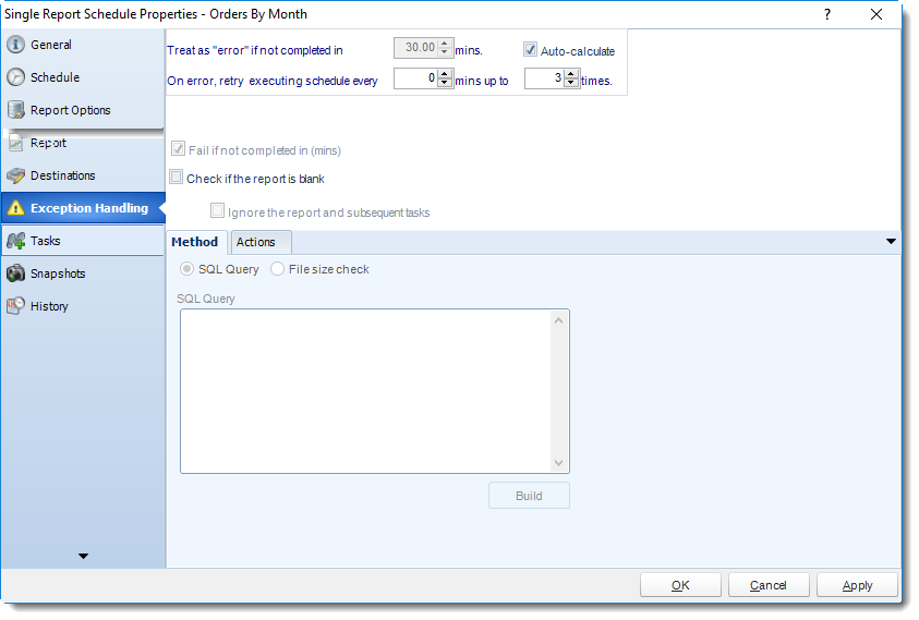 SSRS. Single Report Schedule Properties Wizard in SQL-RD