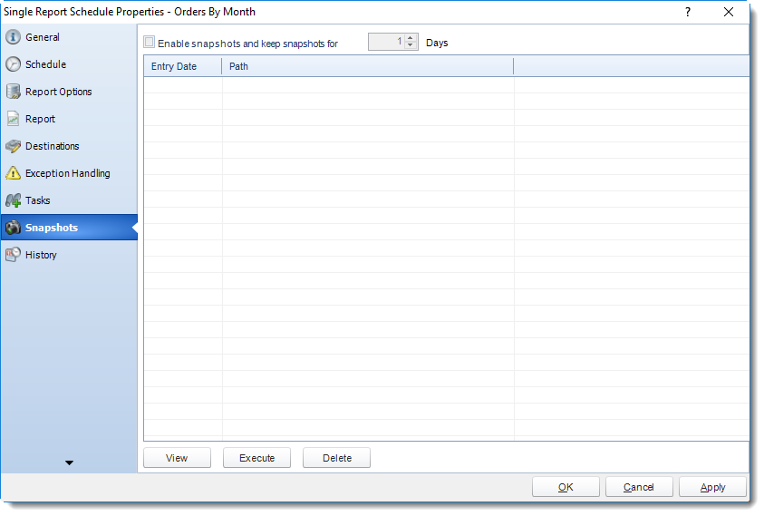 SSRS. Single Report Schedule Properties Wizard in SQL-RD
