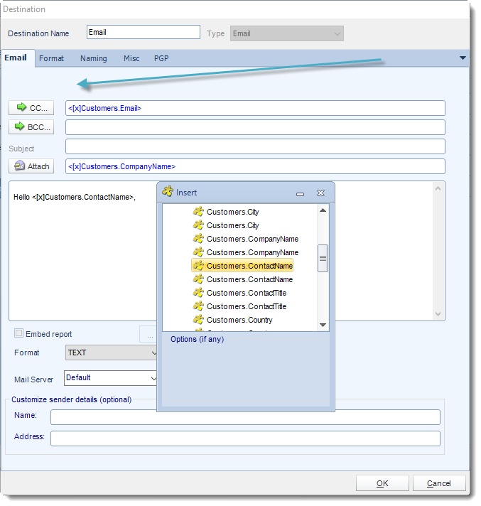 SSRS. Email Destinations in SQL-RD