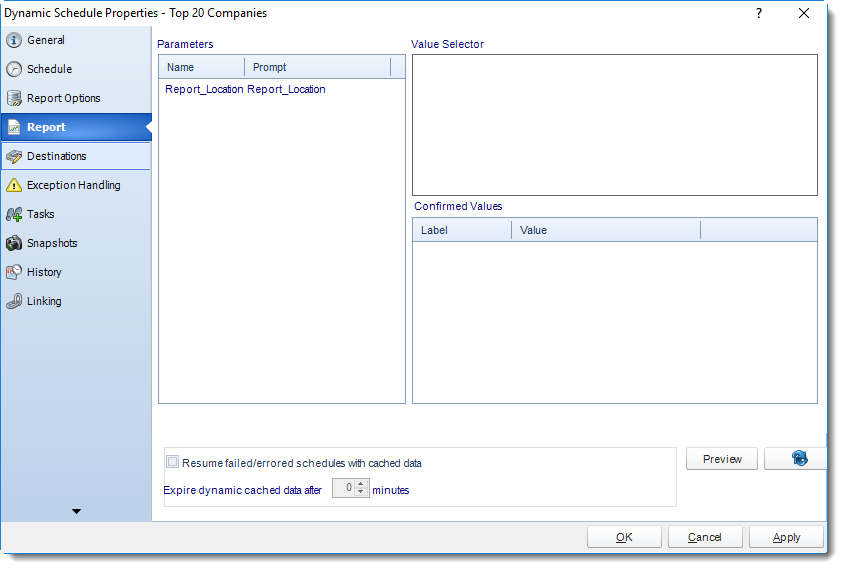 SSRS. Dynamic Schedule Properties in SQL-RD