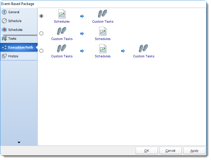 SSRS. Event Based Package Properties Wizard in SQL-RD