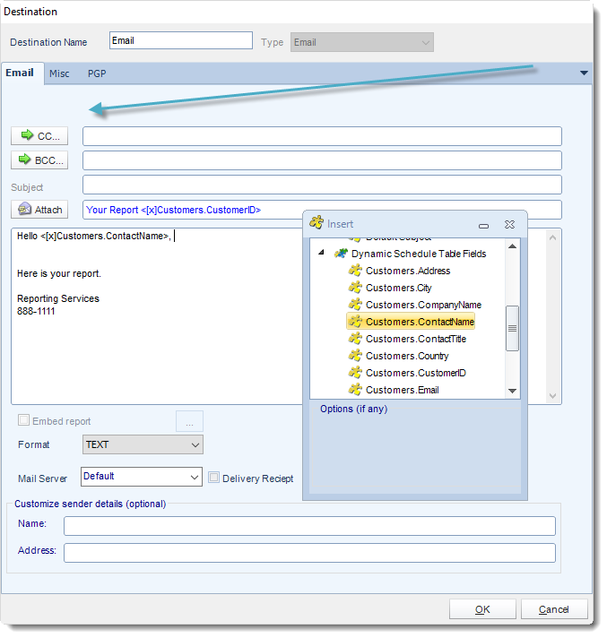 SSRS. Email Destination in SQL-RD