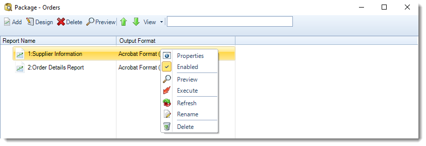 SSRS. Dynamic Package Report Schedule Context Menu in SQL-RD