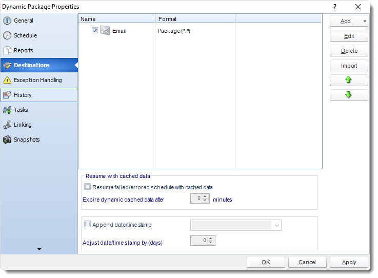 SSRS. Dynamic Package Properties Wizard in SQL-RD