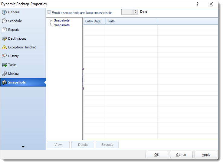 SSRS. Dynamic Package Properties Wizard in SQL-RD