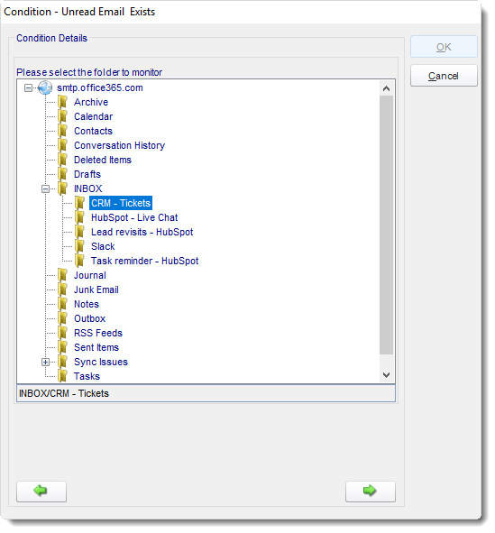 MS Access: Unread Email is present Condition in MARS.