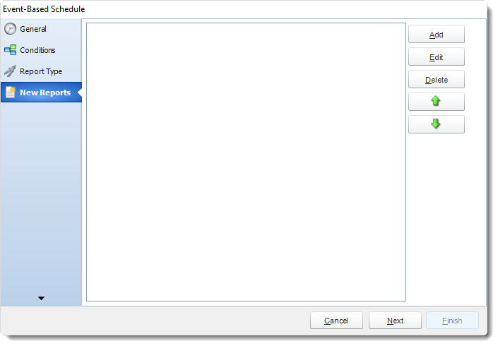 New MS Access Report in Event Based Schedule using MARS