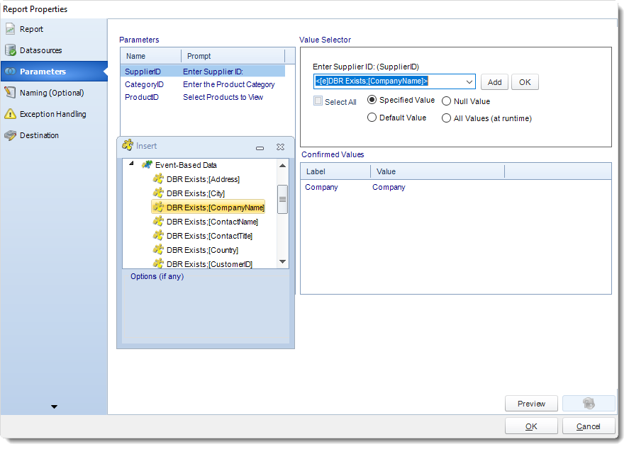 New SSRS Report Properties Wizard in Event Based Schedules in SQL-RD