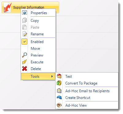 SSRS. Data Driven Schedule Context Menu in SQL-RD